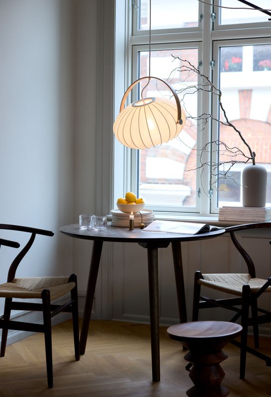 Halo Design DC Textile Pendellampa Satin White Ø40 cm