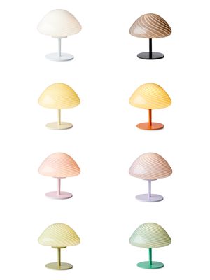 Halo Design Mini Mush Bordslampa Orange 17 cm