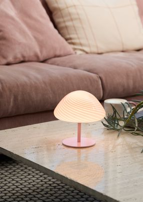 Halo Design Mini Mush Bordslampa Rose 17 cm