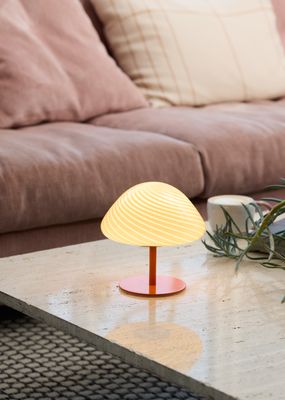 Halo Design Mini Mush Bordslampa Orange 17 cm