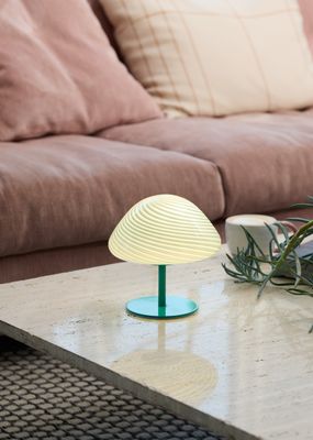 Halo Design Mini Mush Bordslampa Turquoise 17 cm