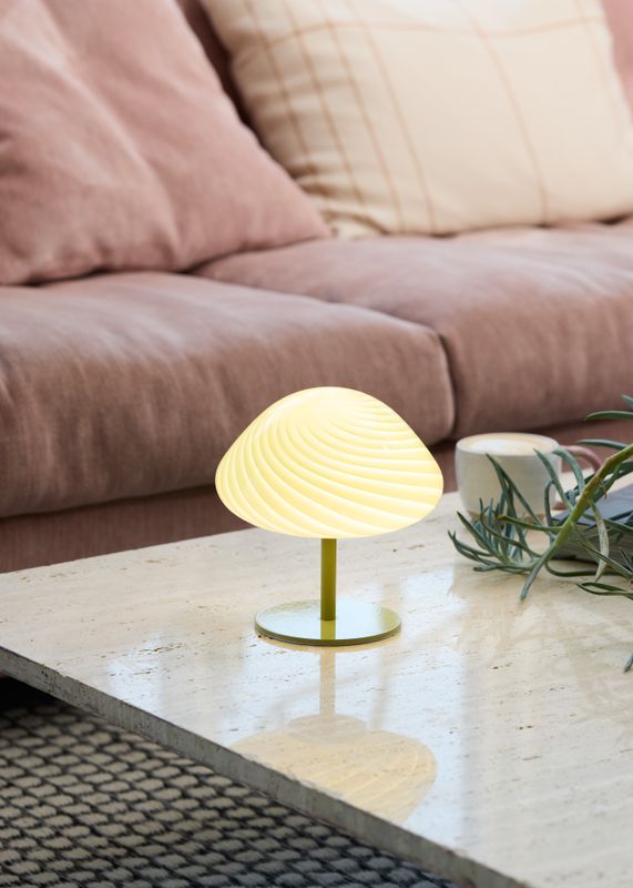 Halo Design Mini Mush Bordslampa Olive 17 cm