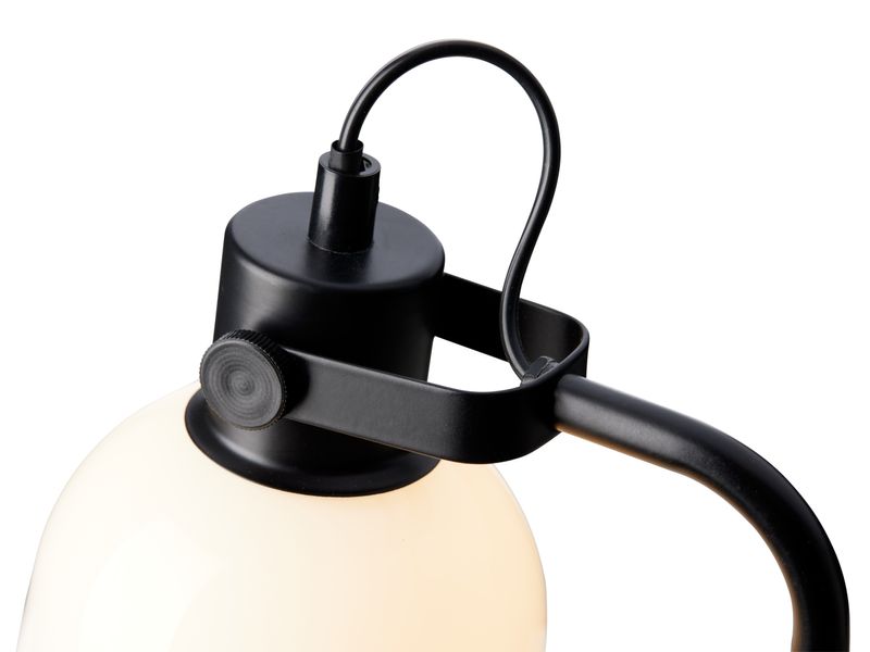 Halo Design Glow Table Bordslampa Opalic, Svart 43 cm