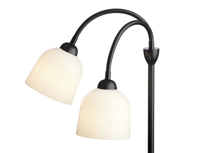 Halo Design Glow Floor Golvlampa Opalic, Svart 130 cm