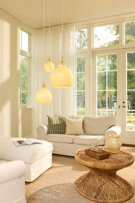 Halo Design Toscana Pendant Pendellampa Creme Ø18 cm