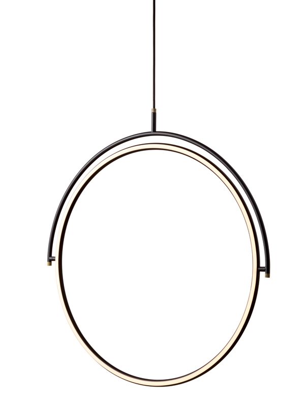 Halo Design Tilt chandelier Pendellampa Svart Ø40 cm