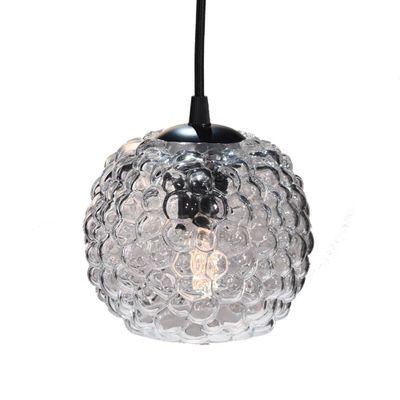 Halo Design Grape pendant Pendellampa Klar, Svart Ø15 cm