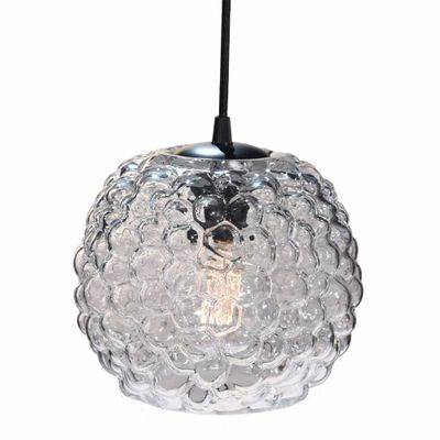 Halo Design Grape pendant Pendellampa Klar, Svart Ø20 cm