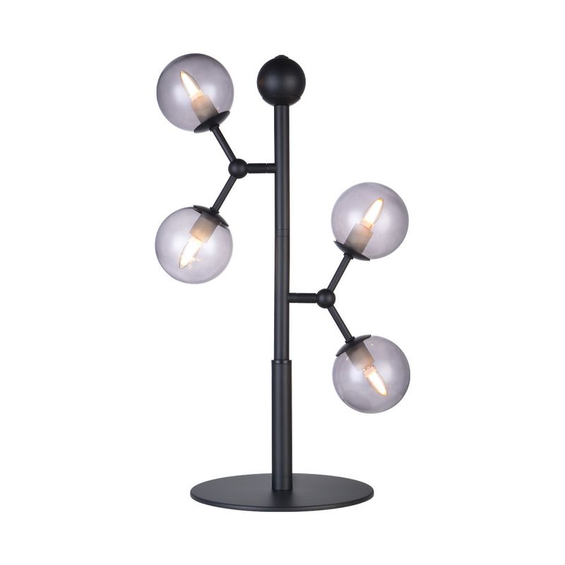 Halo Design ATOM Tablelamp, Bordslampa Rök, Svart 52 cm