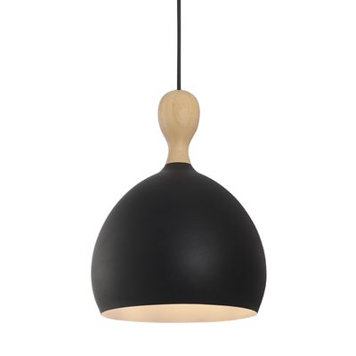 Halo Design Dueodde Pendant Pendellampa Svart, wood Ø24 cm