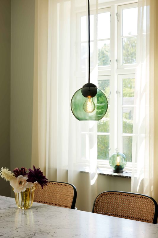 Halo Design Bubbles pendant, Pendellampa Grön Ø18 cm