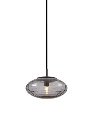 Halo Design Mesh pendant Pendellampa Rök Ø20 cm
