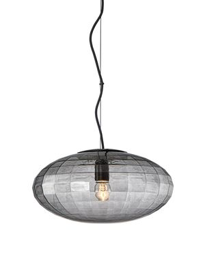 Halo Design Mesh pendant Pendellampa Rök Ø36 cm