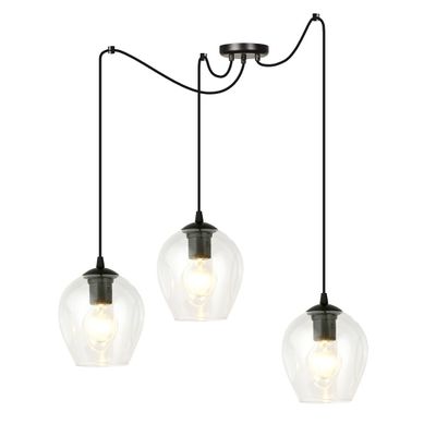 Emibig Lighting Taklampa LEVEL 3 BL TRANSPARENT