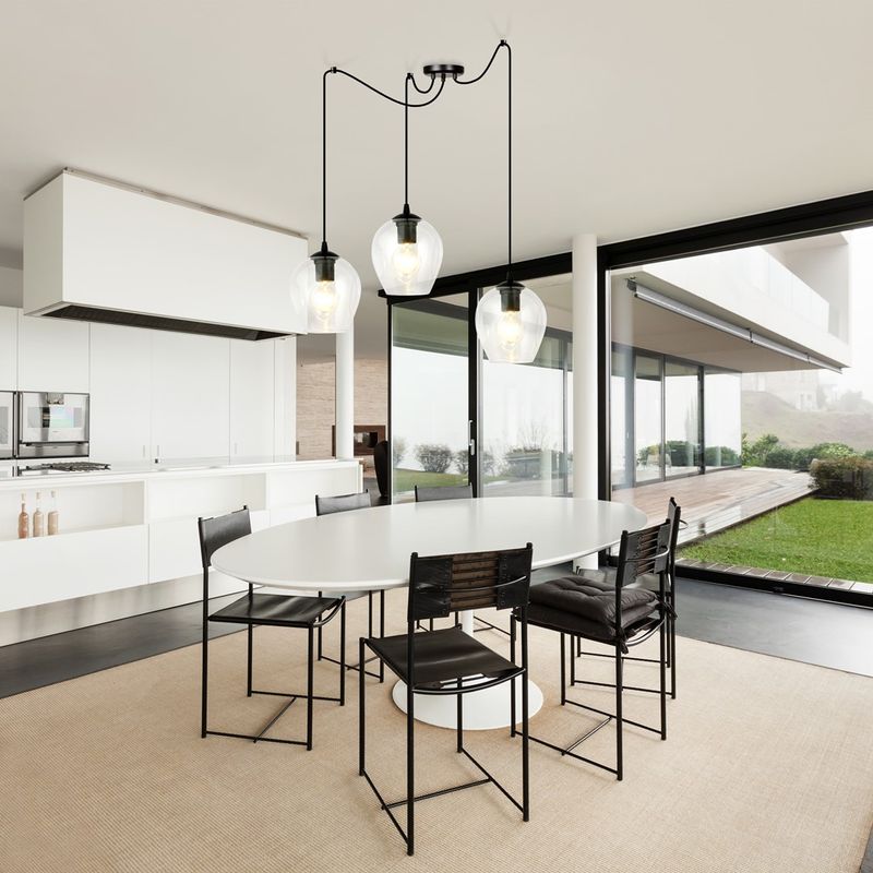Emibig Lighting Taklampa LEVEL 3 BL TRANSPARENT