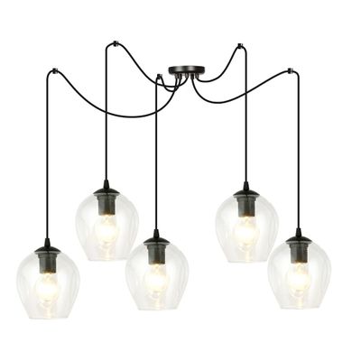Emibig Lighting Taklampa LEVEL 5 BL TRANSPARENT