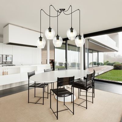 Emibig Lighting Taklampa LEVEL 5 BL TRANSPARENT