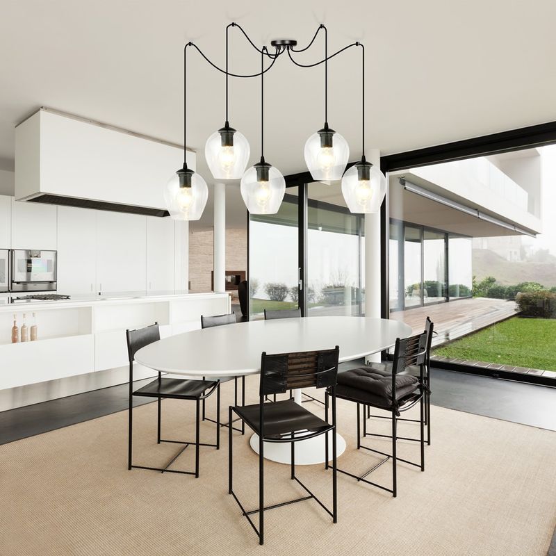 Emibig Lighting Taklampa LEVEL 5 BL TRANSPARENT