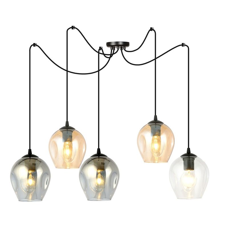 Emibig Lighting Taklampa LEVEL 5 BL MIX