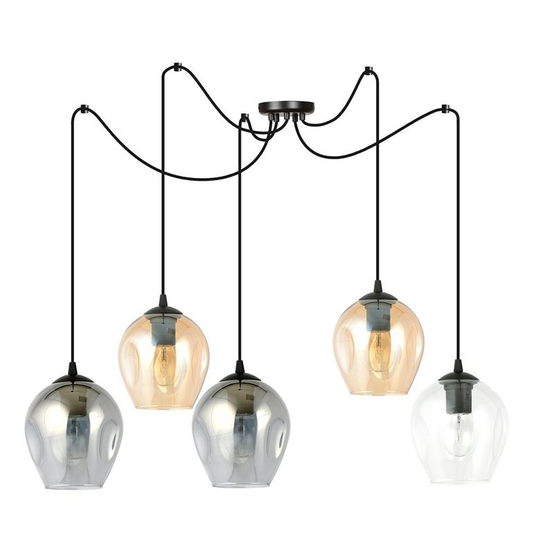Emibig Lighting Taklampa LEVEL 5 BL MIX