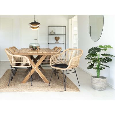House Nordic Murcia matbord, Natur 200 x 90 x 75 cm