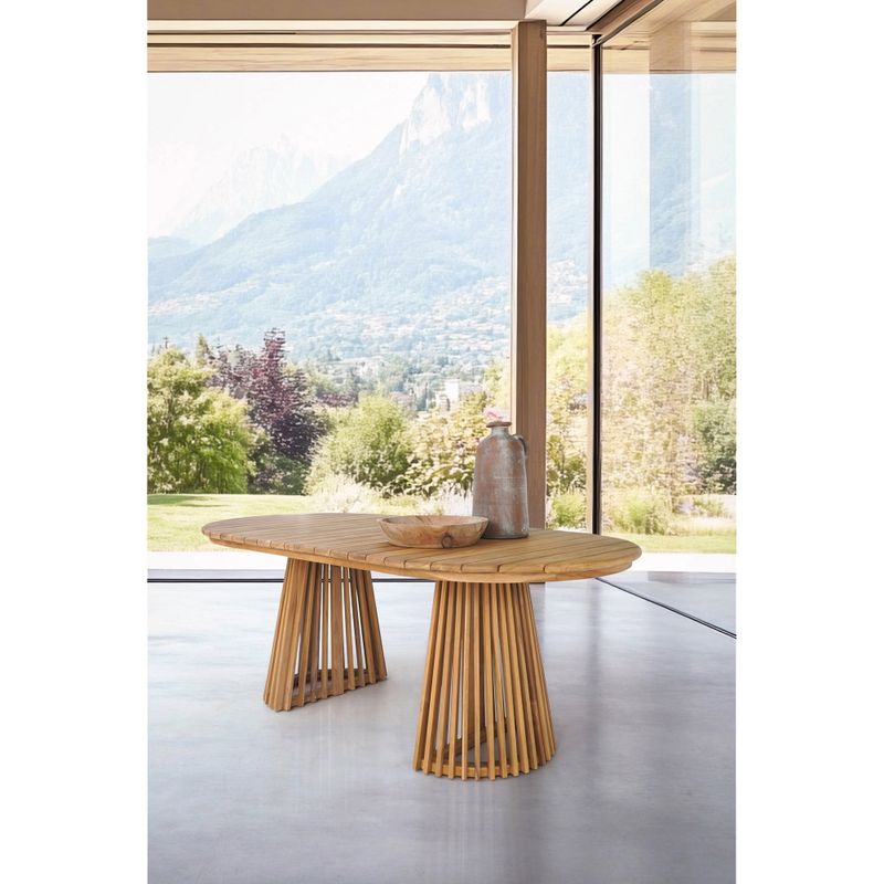 House Nordic Berja Matbord - Teak, naturlig finish, 100x200x75 cm