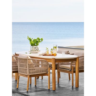 House Nordic Terracina matbord avlångt, Natur 95 x 210 x 76 cm