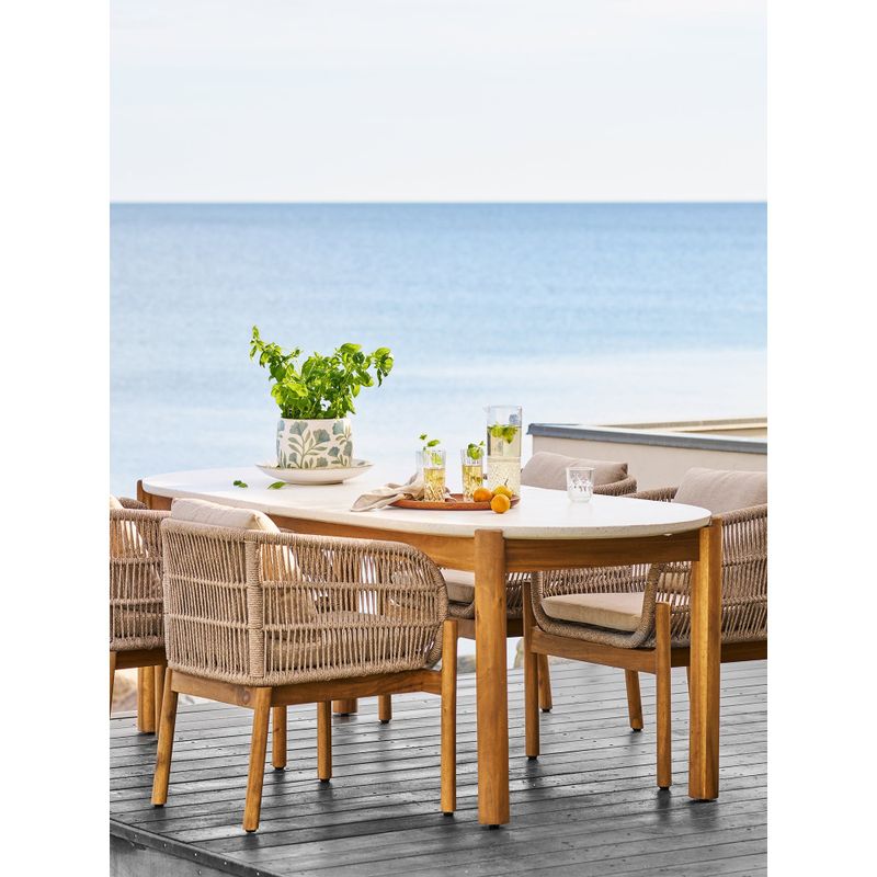 House Nordic Terracina matbord avlångt, Natur 95 x 210 x 76 cm