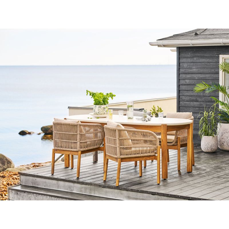 House Nordic Terracina matbord avlångt, Natur 95 x 210 x 76 cm
