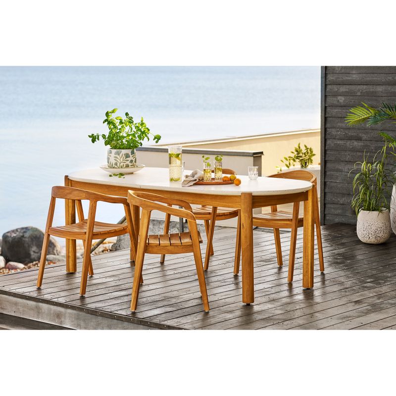 House Nordic Terracina matbord avlångt, Natur 95 x 210 x 76 cm