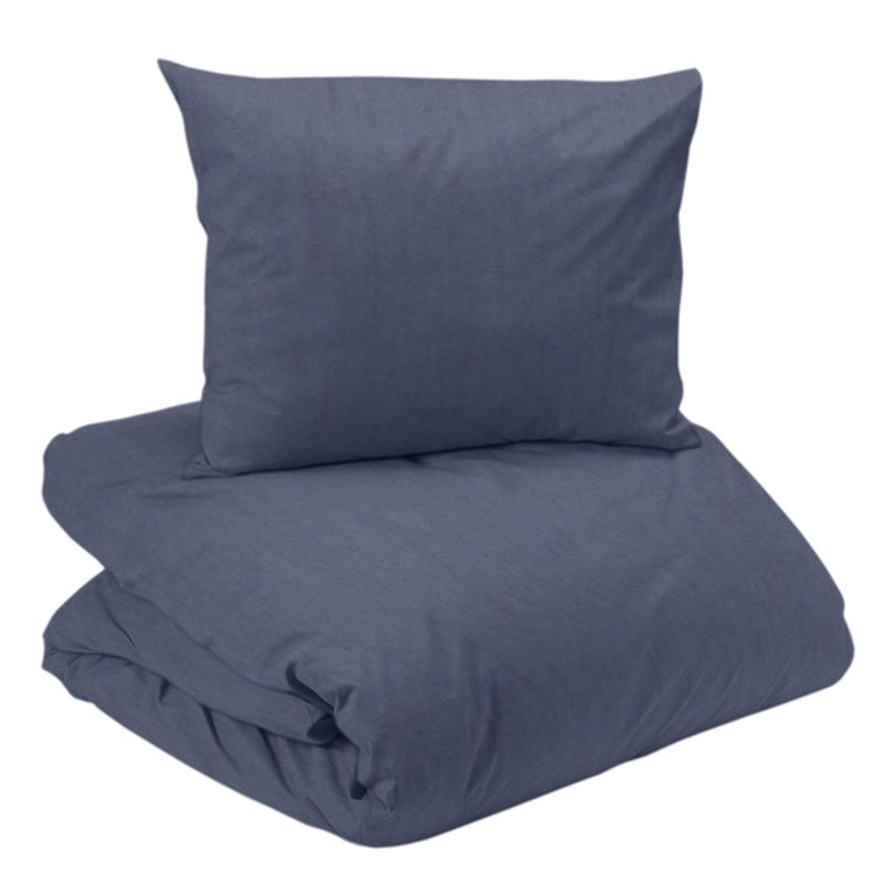 Redlunds Elton Påslakanset Navy 150x210 50x60 cm