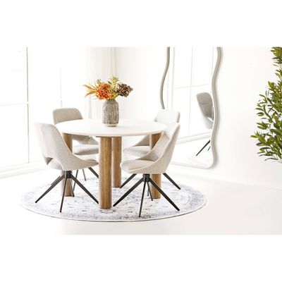 House Nordic Fondi och Dover Matgrupp - Matbord och 4 matstolar
