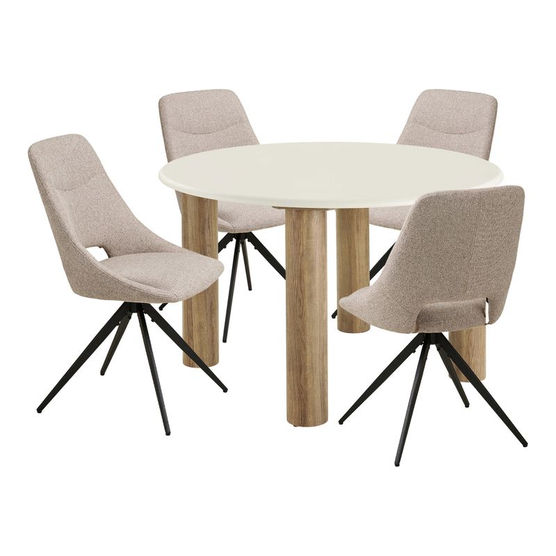 House Nordic Fondi och Dover Matgrupp - Matbord och 4 matstolar