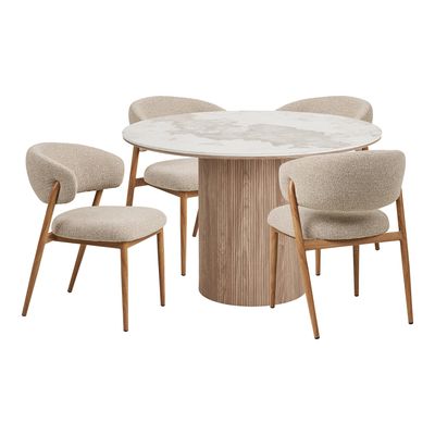 House Nordic Athens och Cavi Matgrupp - Matbord och 4 matstolar