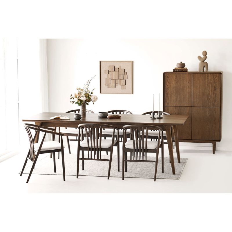 House Nordic Darwin och Agustin Matgrupp - Matbord och 6 matstolar