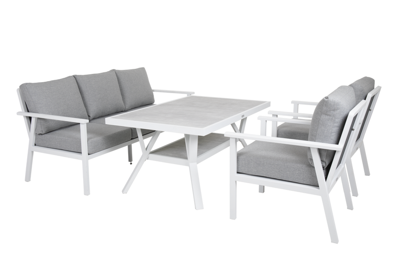 Brafab Samvaro High 3-seater Soffa Vit/Pearl Grey