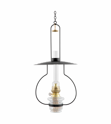 Karlskrona Lampfabrik Lyckeby Fotogenlampa Mässing 61 cm