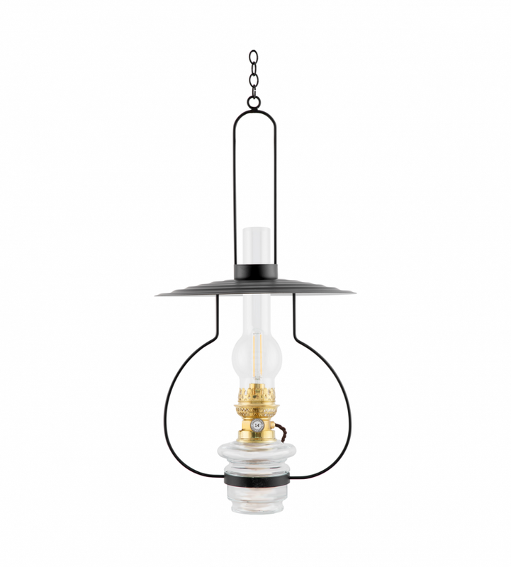 Karlskrona Lampfabrik Lyckeby Fotogenlampa Elmonterad 61 cm