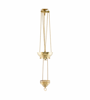 Karlskrona Lampfabrik Månskenslampa Mässing 96 cm