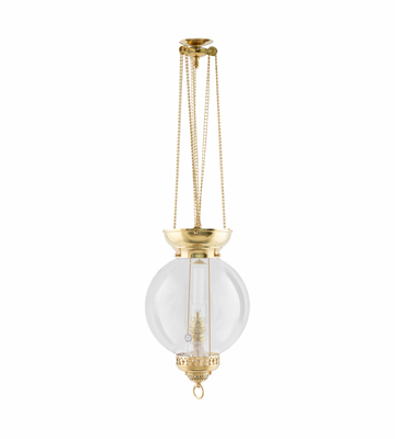 Karlskrona Lampfabrik Månskenslampa Mässing 96 cm