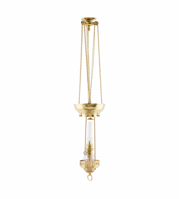 Karlskrona Lampfabrik Månskenslampa Mässing 96 cm