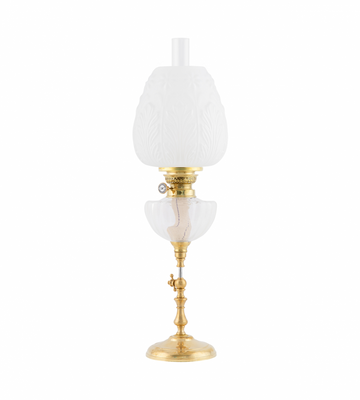 Karlskrona Lampfabrik Ekholmen 85 Fotogenlampa Mässing 64 cm