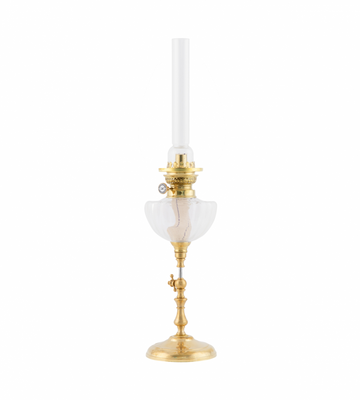 Karlskrona Lampfabrik Ekholmen 85 Fotogenlampa Mässing 64 cm