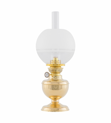 Karlskrona Lampfabrik Aspö 70 Fotogenlampa Mässing 36 cm