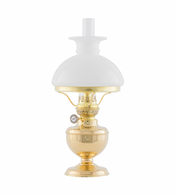 Karlskrona Lampfabrik Aspö 155 Fotogenlampa Mässing 36 cm