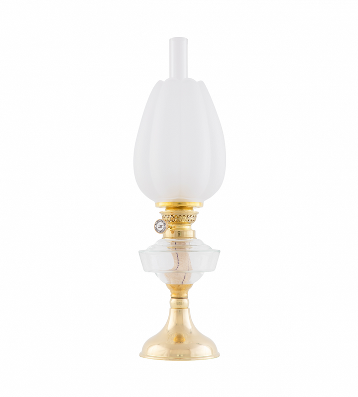 Karlskrona Lampfabrik Trossö 70 Fotogenlampa Mässing 48 cm