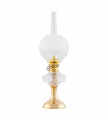Karlskrona Lampfabrik Trossö 70 Fotogenlampa Mässing 48 cm