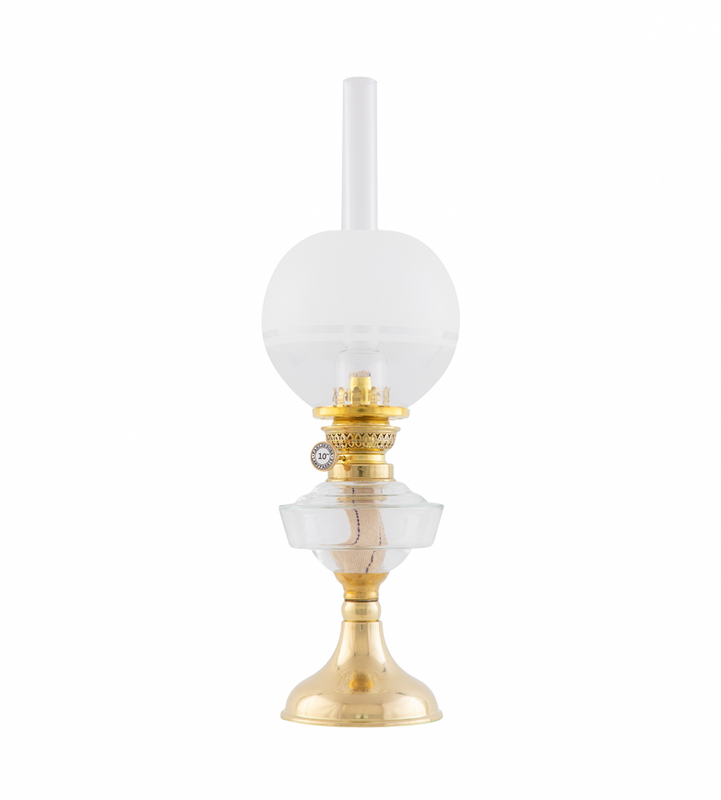 Karlskrona Lampfabrik Trossö 70 Fotogenlampa Mässing 48 cm