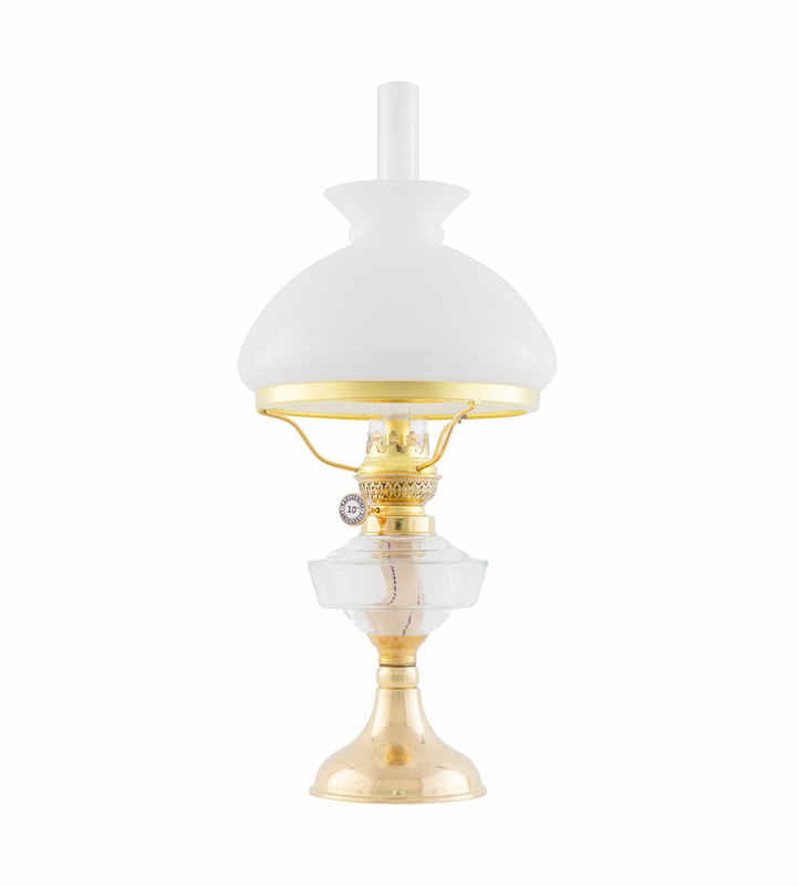 Karlskrona Lampfabrik Trossö 190 Fotogenlampa Mässing 48 cm