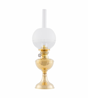 Karlskrona Lampfabrik Arnö 70 Fotogenlampa Mässing 47 cm